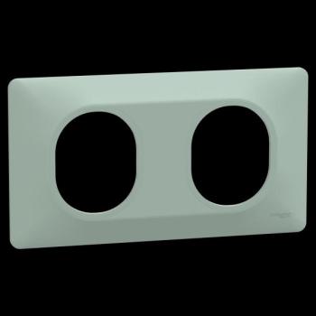  Plaque 2 post Hor 71 mm Sauge 