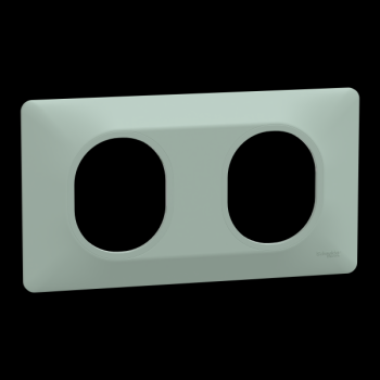  Plaque 2 post Hor 71 mm Sauge 