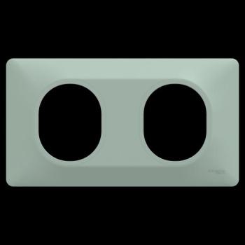  Plaque 2 post Hor 71 mm Sauge 