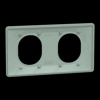  Plaque 2 post Hor 71 mm Sauge 