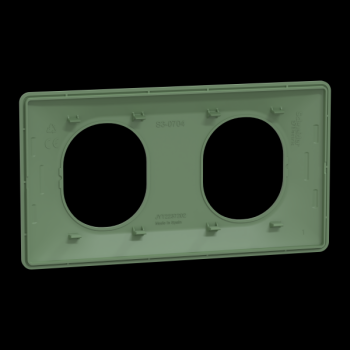  Plaque 2 post Hor 71 mm Vert F 