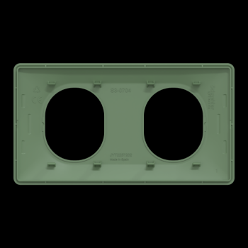  Plaque 2 post Hor 71 mm Vert F 