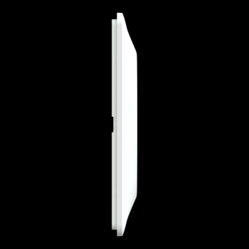  Plaque 2 post Horiz 71mm Blanc 