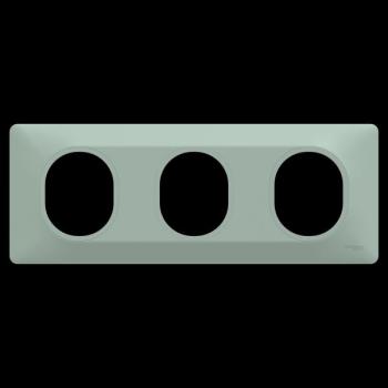  Plaque 3 post Hor 71 mm Sauge 