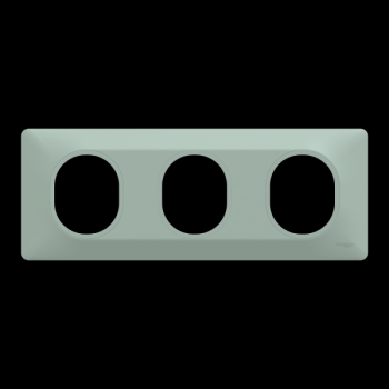  Plaque 3 post Hor 71 mm Sauge 