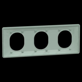  Plaque 3 post Hor 71 mm Sauge 