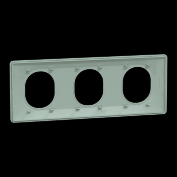 Plaque 3 post Hor 71 mm Sauge 