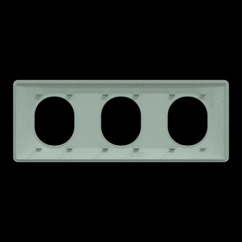  Plaque 3 post Hor 71 mm Sauge 