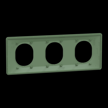  Plaque 3 post Hor 71 mm Vert F 