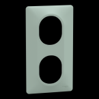  Plaque 2 post Vert 71mm Sauge 