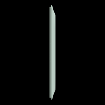  Plaque 2 post Vert 71mm Sauge 