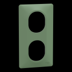  Plaque 2 post Vert 71mm Vert F 