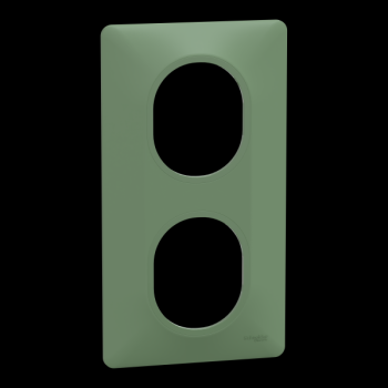  Plaque 2 post Vert 71mm Vert F 