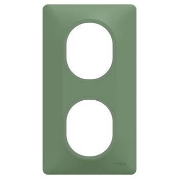  Plaque 2 post Vert 71mm Vert F 