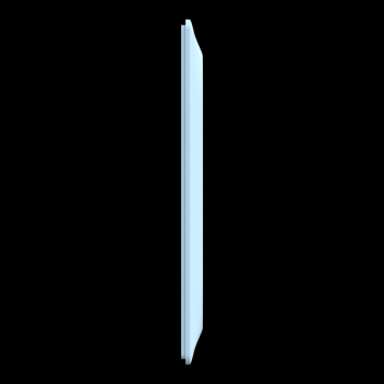  Plaque 2 post Vert 71mm Bleu A 