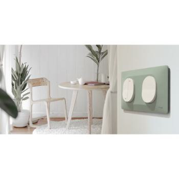  Plaque 2 post Vert 71mm Bleu A 