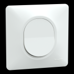 Poussoir Ferm Blanc griffe plq 