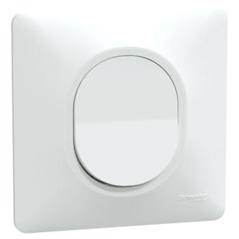  Poussoir Ferm Blanc griffe plq 