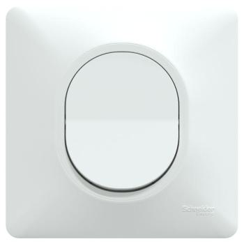  Poussoir Ferm Blanc griffe plq 