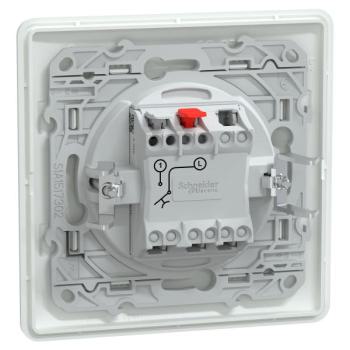  Poussoir Ferm Blanc griffe plq 