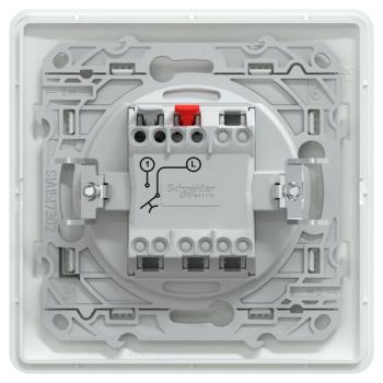  Poussoir Ferm Blanc griffe plq 