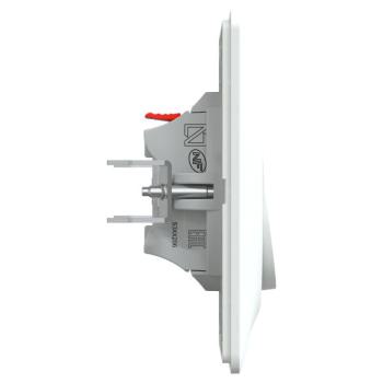  Poussoir Ferm Blanc griffe plq 