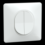  Double VV Blanc griffes plaque 