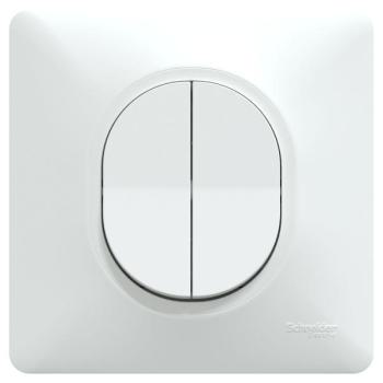  Double VV Blanc griffes plaque 