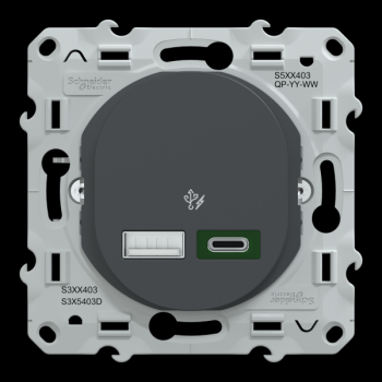  Chargeur USBA 7,5W+C 45W Anth 