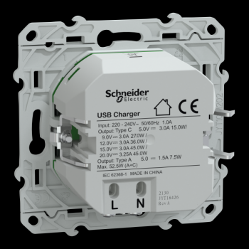  Chargeur USBA 7,5W+C 45W Anth 