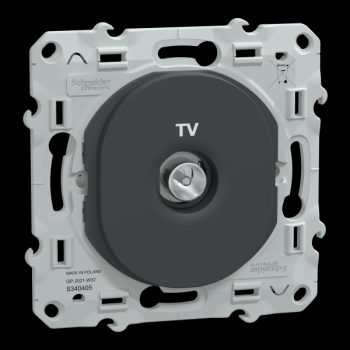  Prise TV Anthracite 