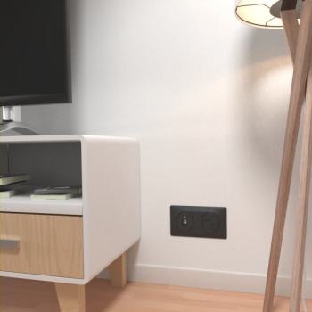  Prise TV Anthracite 