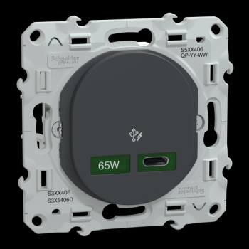 Chargeur USB-C 65W Anthracite 