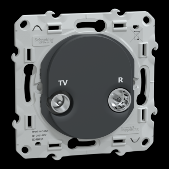  Prise TV-R Anthracite 