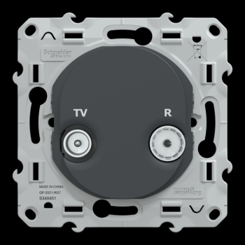  Prise TV-R Anthracite 