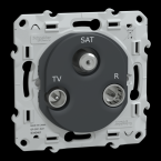  Prise TV-R-SAT Anthracite 