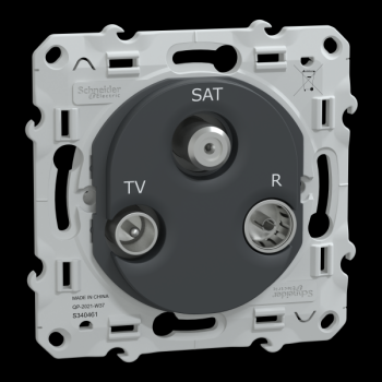  Prise TV-R-SAT Anthracite 