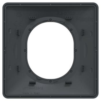  Plaque 1 poste Anthraci Laiton 