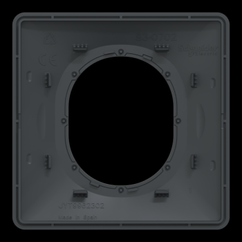  Plaque 1 poste Anth Argent C 