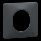  Plaque 1 poste Anthracite 