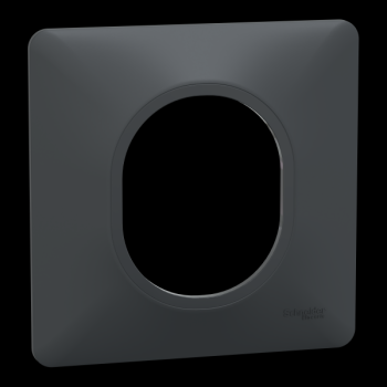  Plaque 1 poste Anthracite 