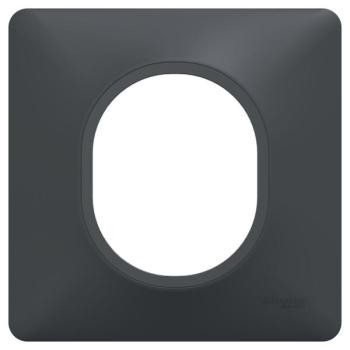  Plaque 1 poste Anthracite 