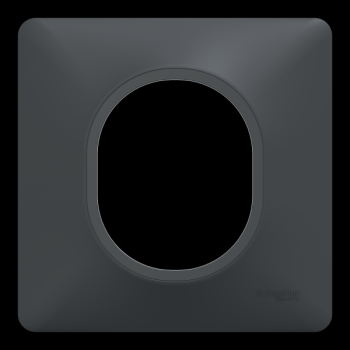  Plaque 1 poste Anthracite 