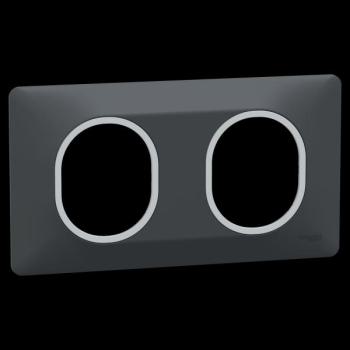  Plaque 2 post Hor 71 mm Ant Ag 