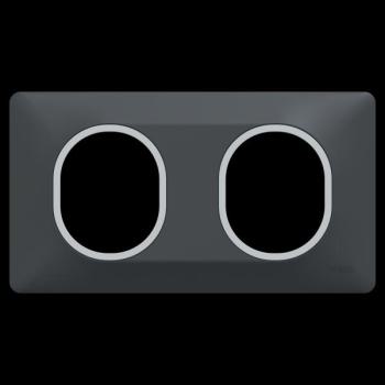  Plaque 2 post Hor 71 mm Ant Ag 