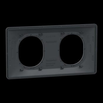  Plaque 2 post Hor 71 mm Ant Ag 