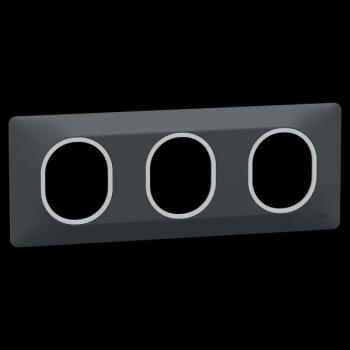  Plaque 3 post Hor 71 mm Ant Ag 