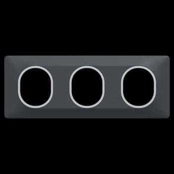  Plaque 3 post Hor 71 mm Ant Ag 