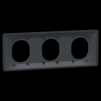  Plaque 3 postes Hor 71mm Anth 