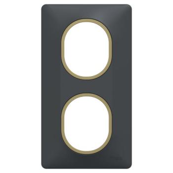  Plaque 2 post Vert 71mm Ant Lt 